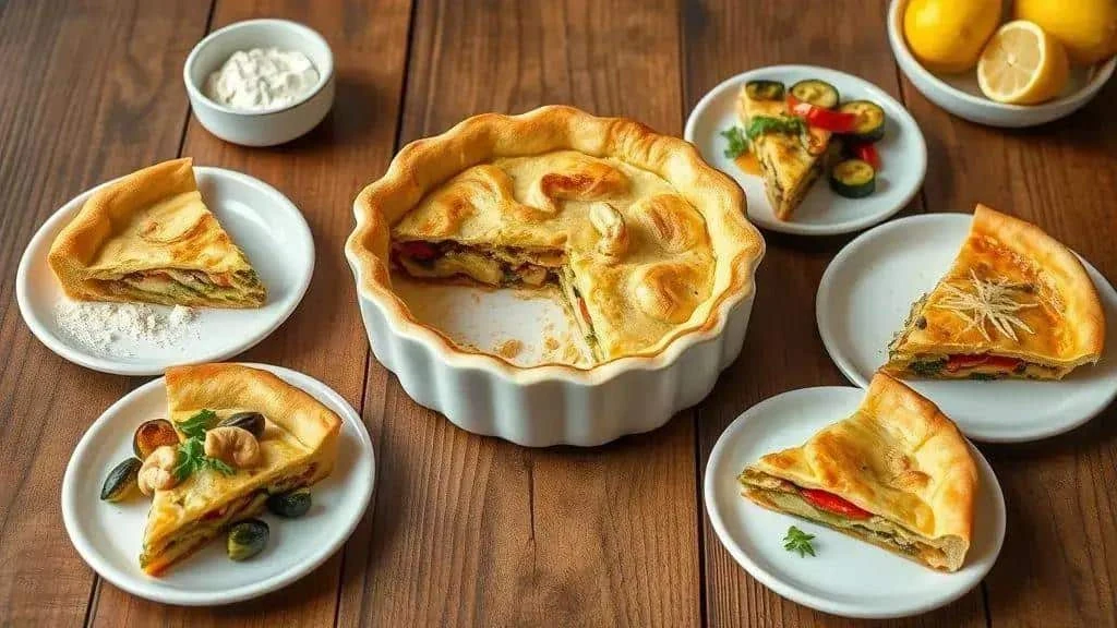Vegan vegetable pie variations Vegan vegetable pie variations