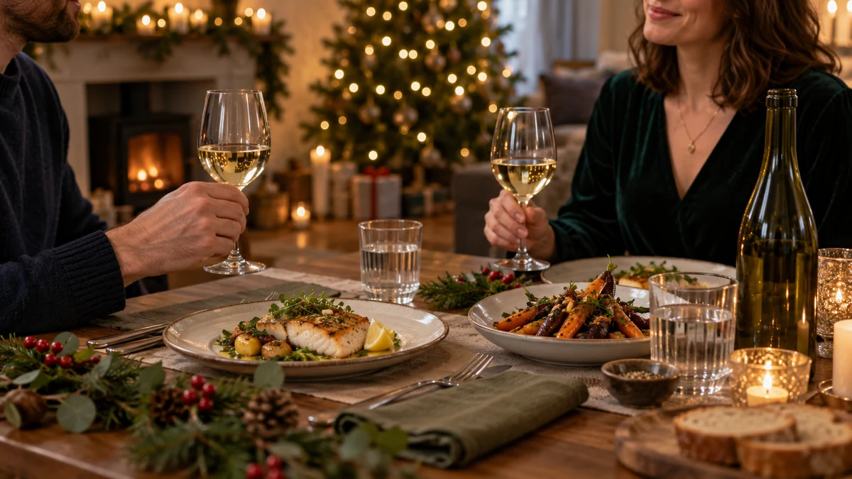 White wine paired with fish and vegetable dishes White wine paired with fish and vegetable dishes