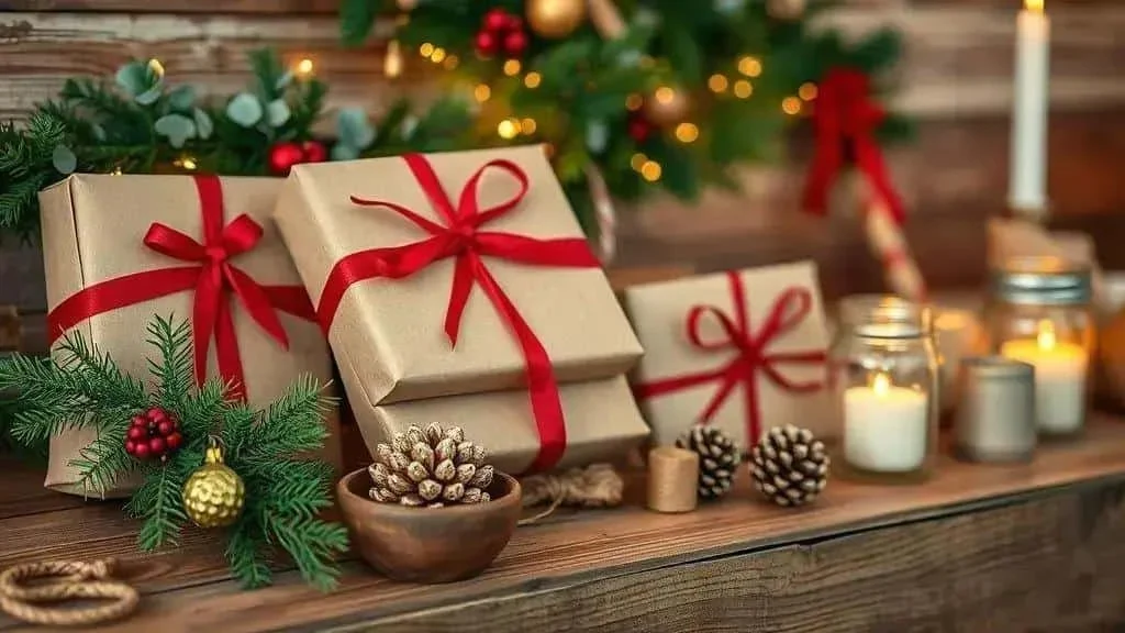 Wrapped gifts ready to share at Christmas Wrapped gifts ready to share at Christmas