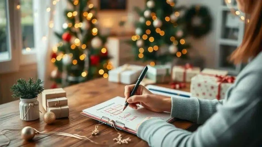 Writing a Christmas preparation plan