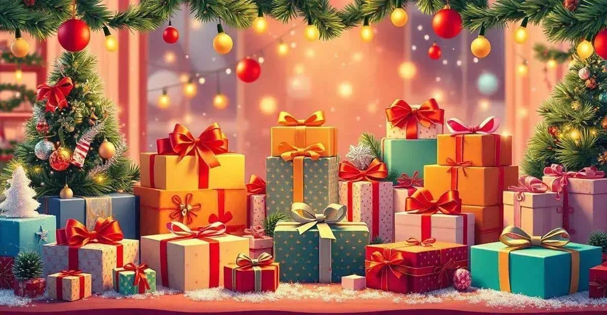 Illustration de paquets cadeaux colorés