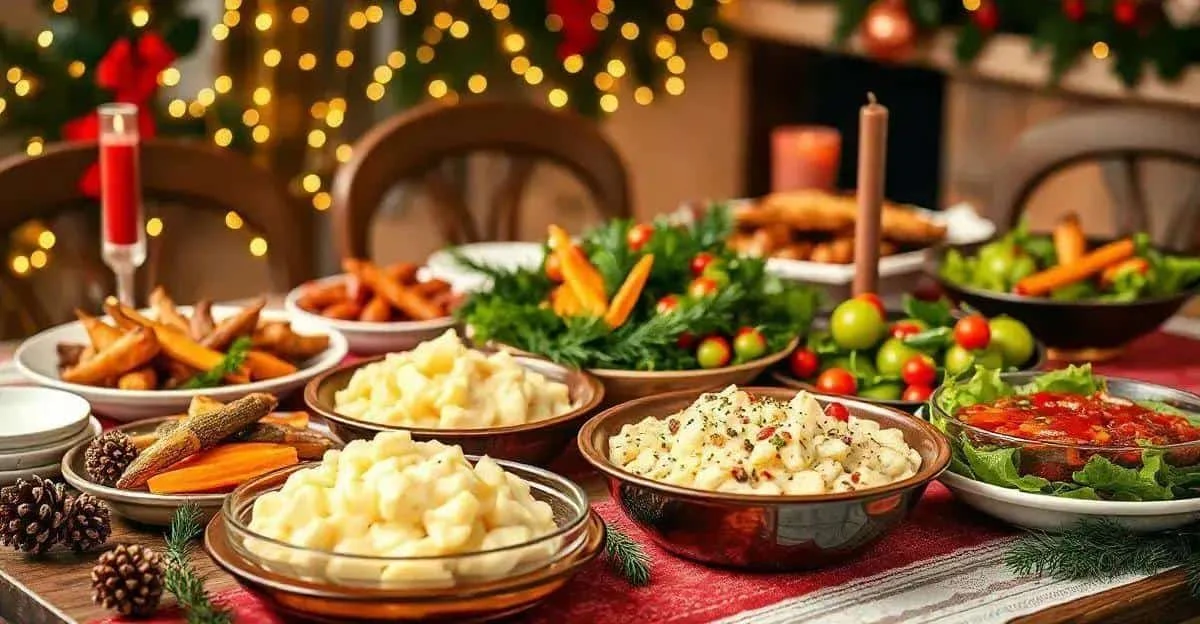 Purée et autres accompagnements pour un repas de Noël Purée et autres accompagnements pour un repas de Noël