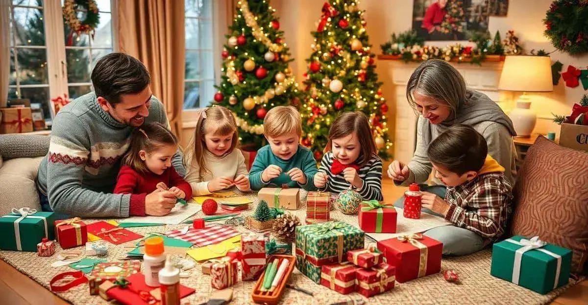 Petits et grands créent ensemble des décorations de Noël Petits et grands créent ensemble des décorations de Noël