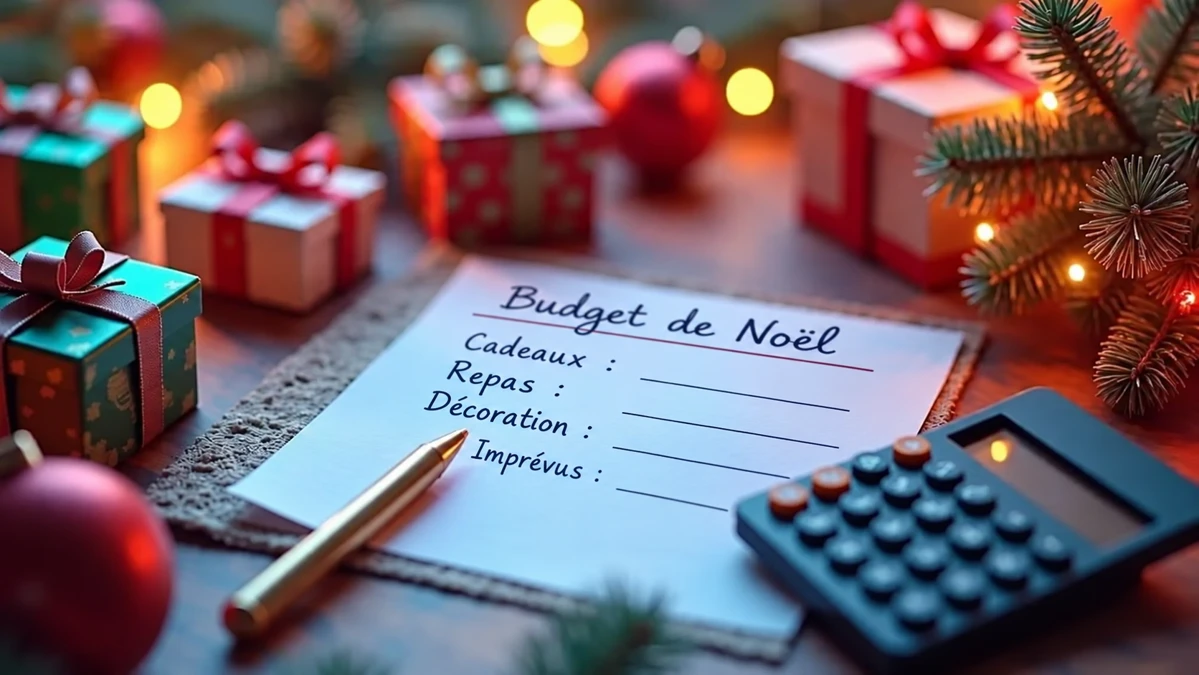 Liste en français pour prévoir le budget de Noël
