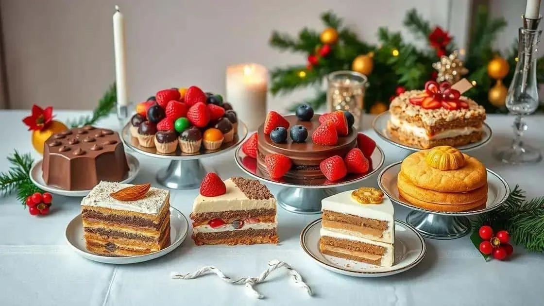 Assortiment de desserts pour une table de fête Assortiment de desserts pour une table de fête