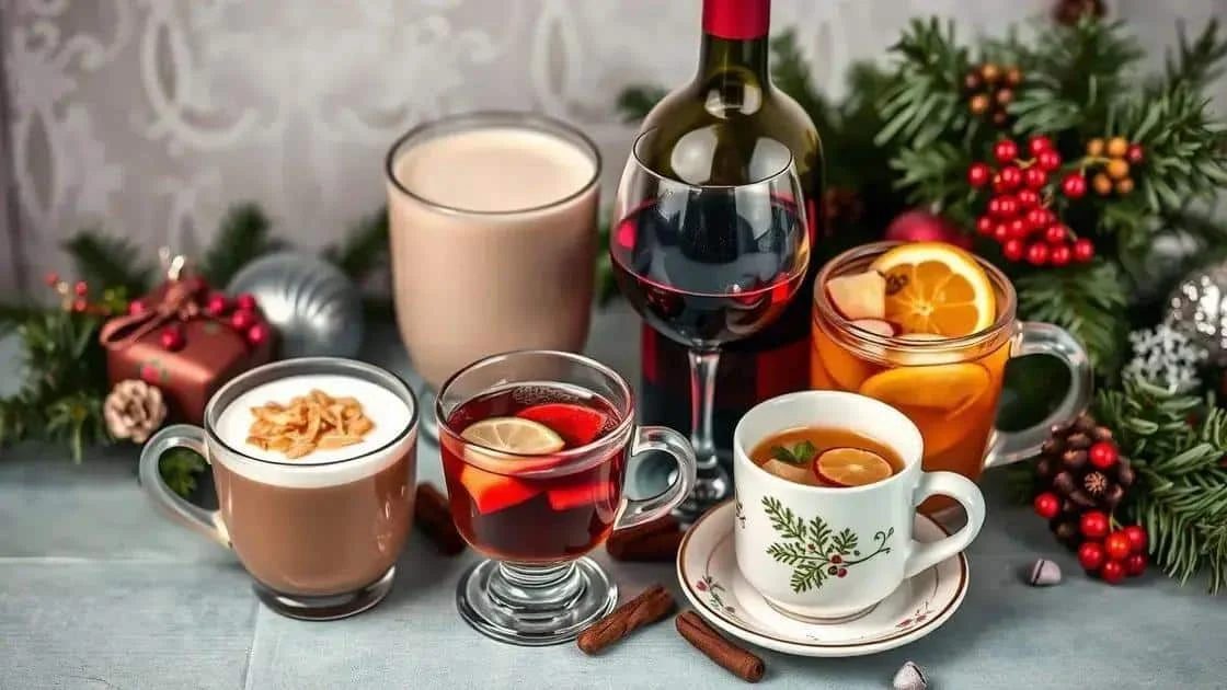 Tasses de boissons chaudes accompagnées de fruits et d’épices