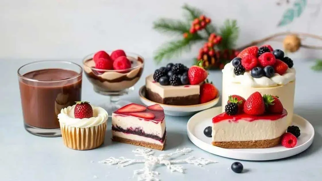 Desserts au chocolat et aux fruits rouges : idées de présentation