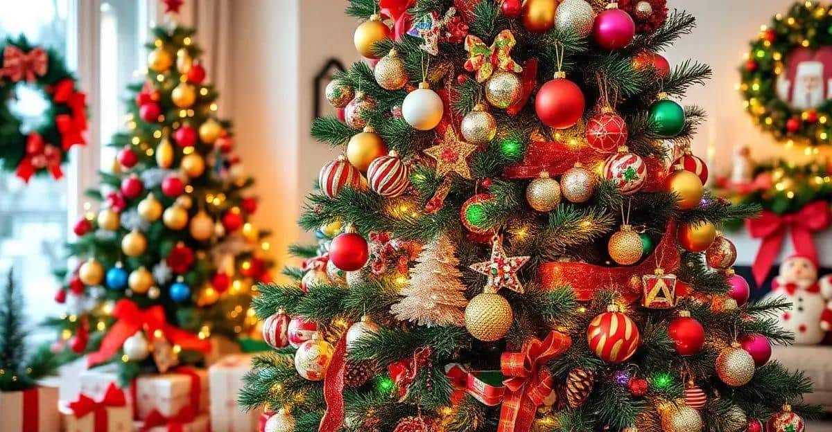 História da árvore de natal decorada História da árvore de natal decorada
