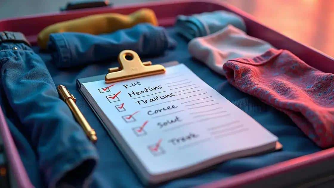 Por que ter um checklist para a mala de viagem?