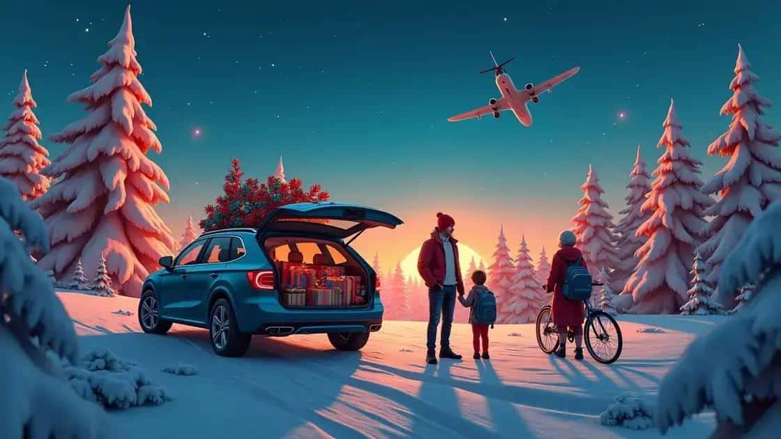Como planejar sua viagem de carro durante o Natal