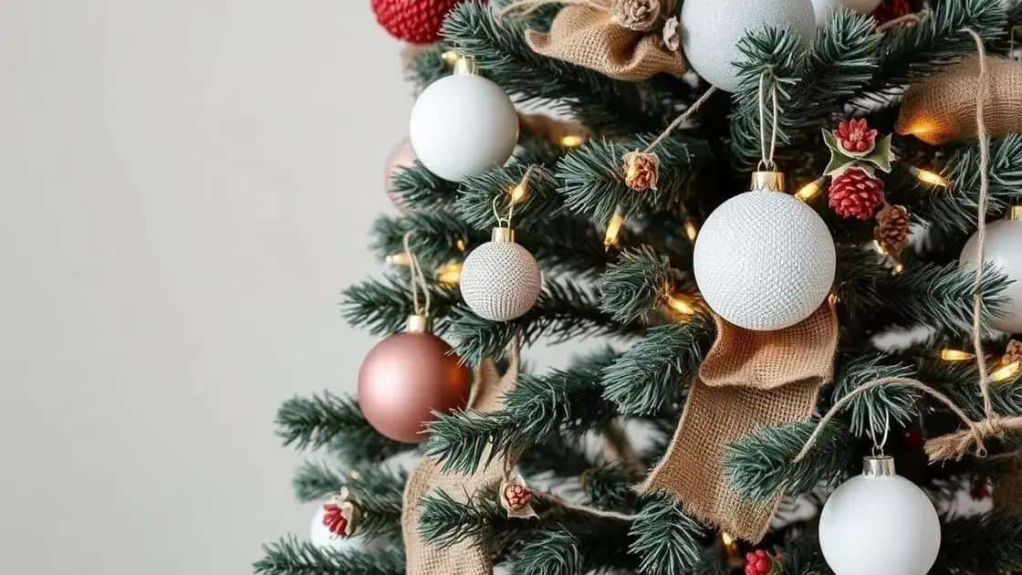 Como montar uma árvore de Natal minimalista
