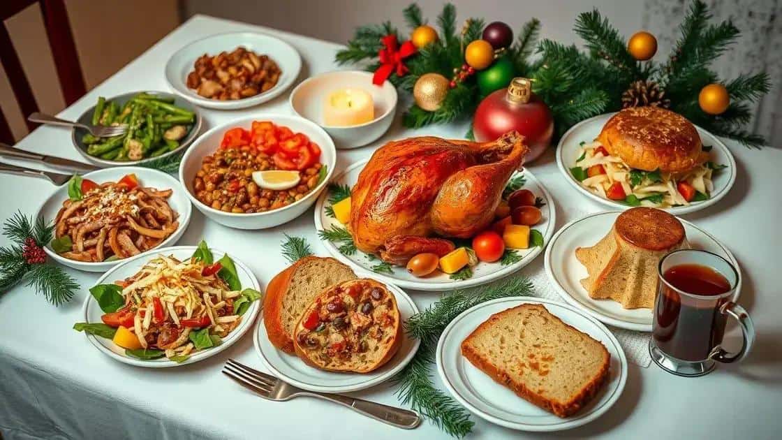 Sabores típicos da ceia latino-americana