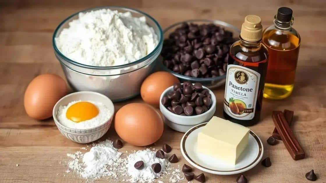 Os ingredientes essenciais para um panetone chocotone perfeito