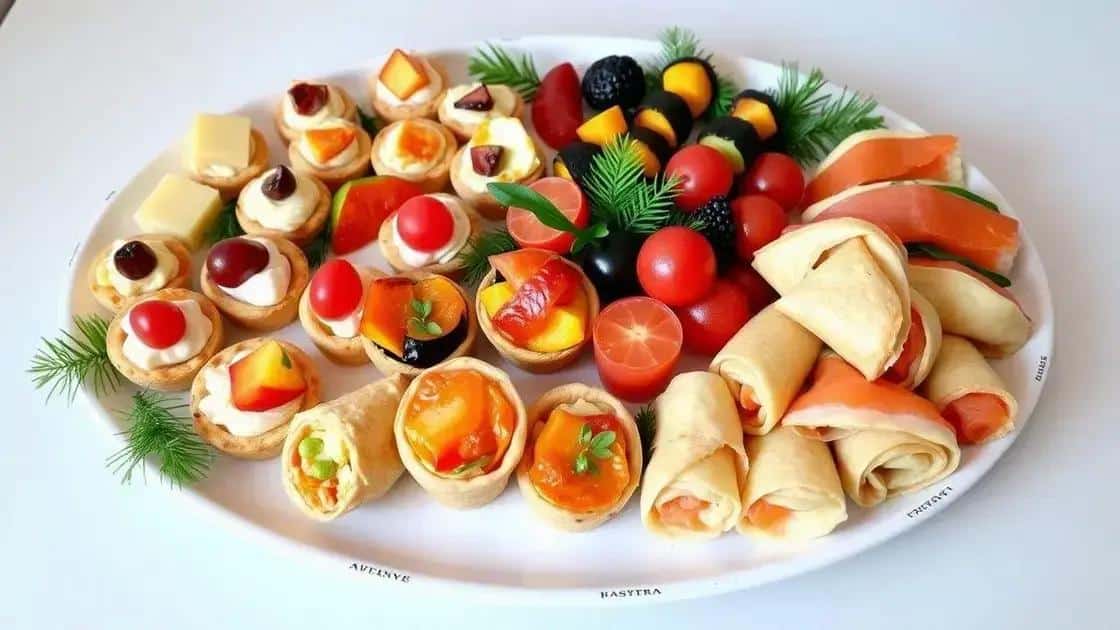 Ideias criativas de finger foods para a ceia natal