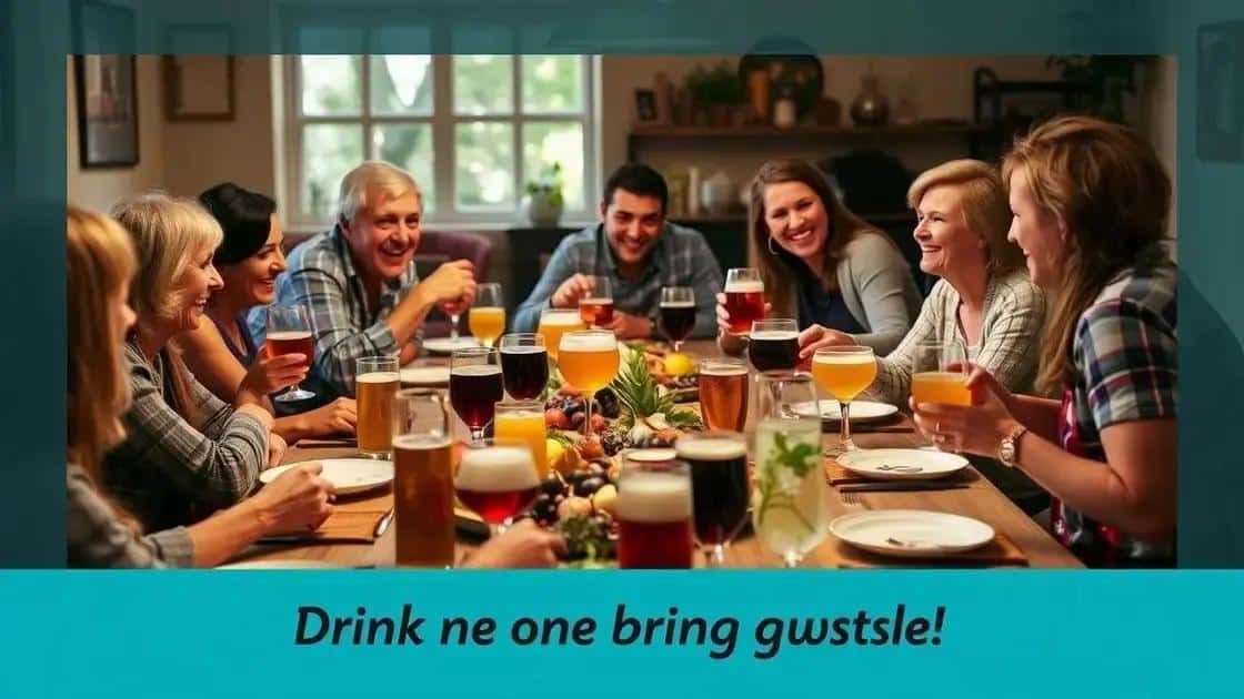 A importância das bebidas na reunião familiar