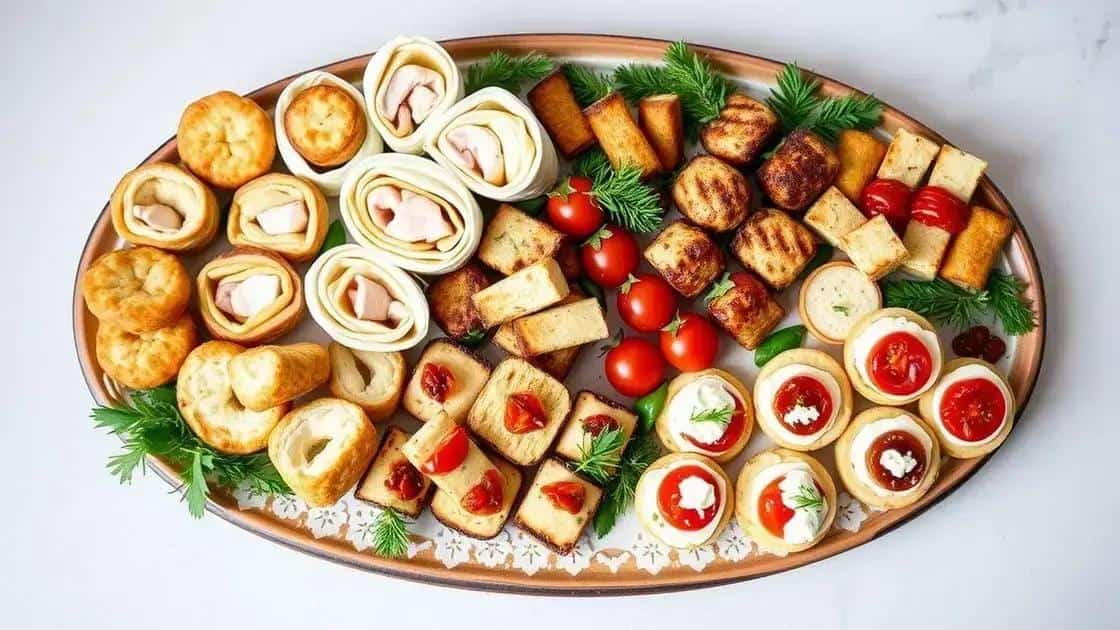 Receitas práticas de finger foods temáticos para o Natal