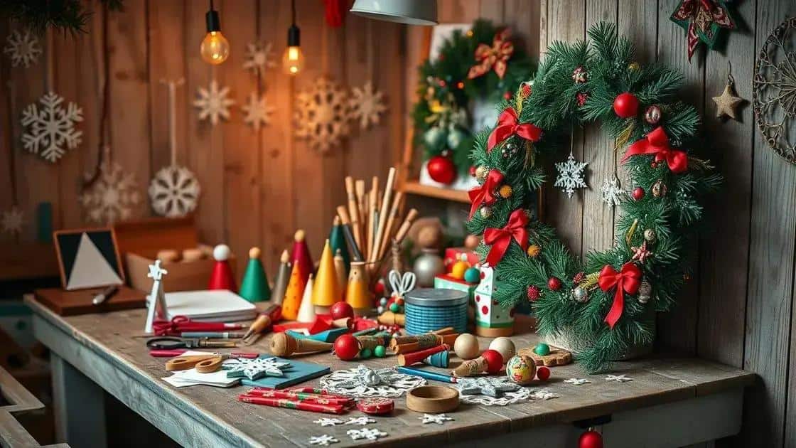 Artesanato acessível para o Natal