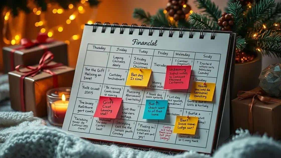 Como montar um calendário financeiro para o Natal