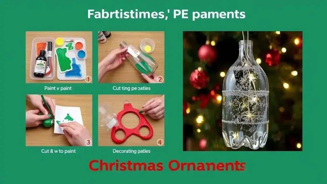 Passo a passo: enfeites de garrafa PET