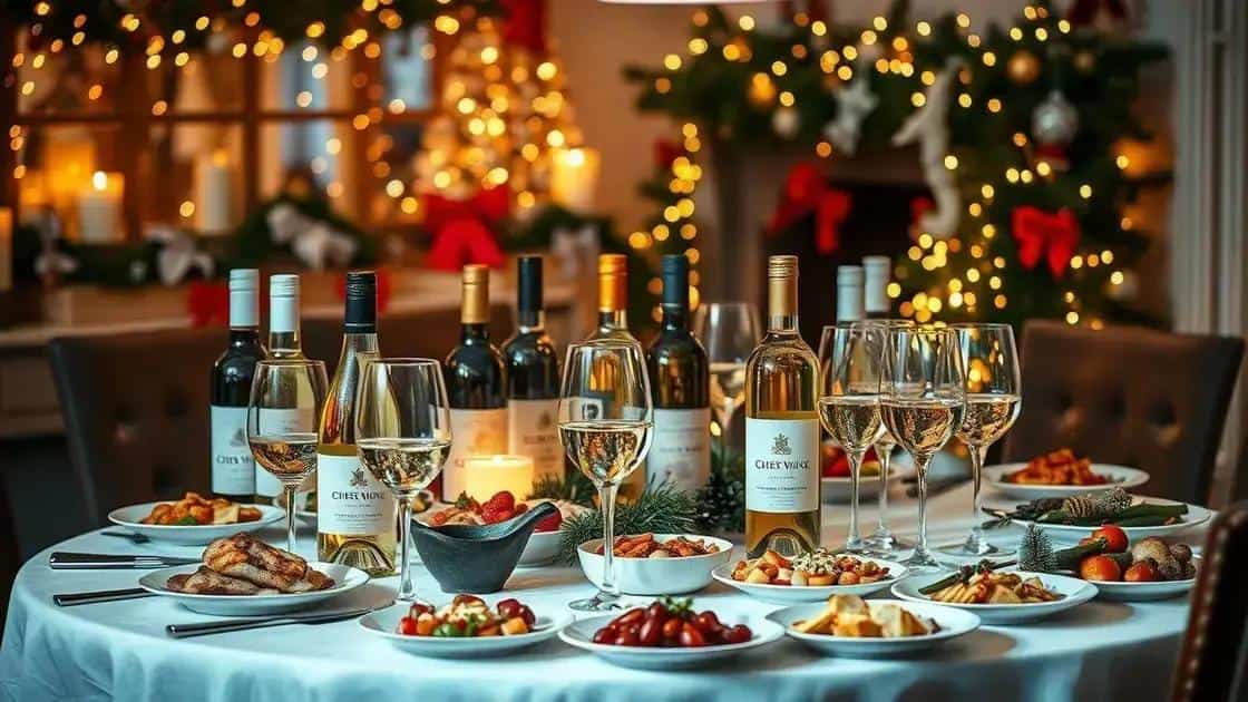 Vinhos brancos: uma escolha versátil para o Natal
