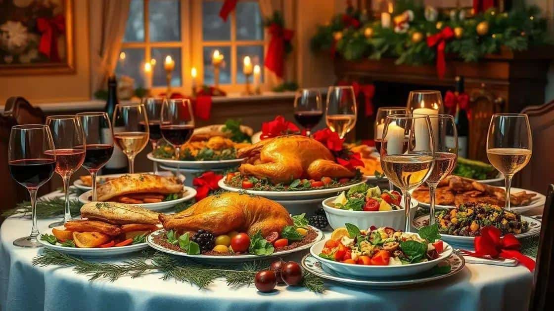 Harmonização de vinhos com pratos típicos natalinos