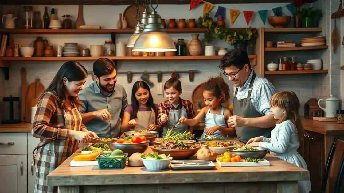 Como envolver a família na cozinha
