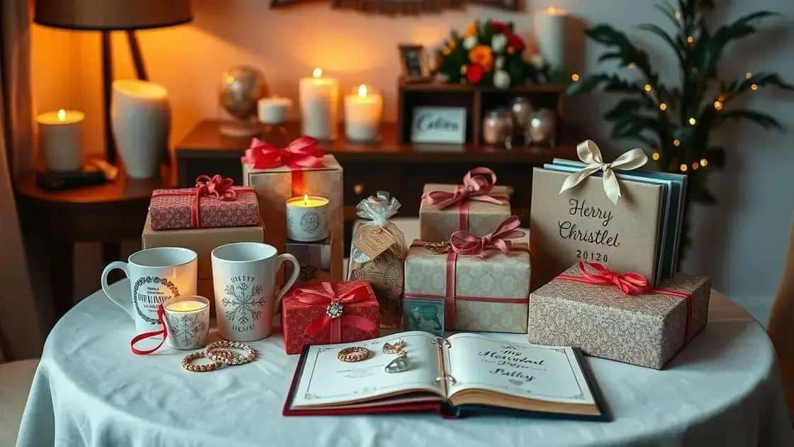 Sugestões de presentes personalizados