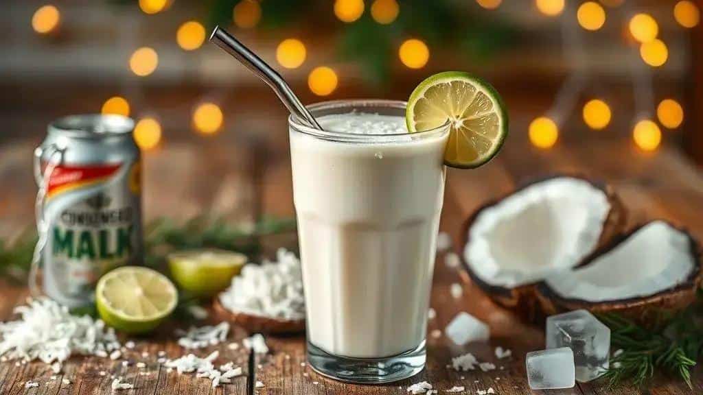 Batida de Natal com Leite Condensado e Coco