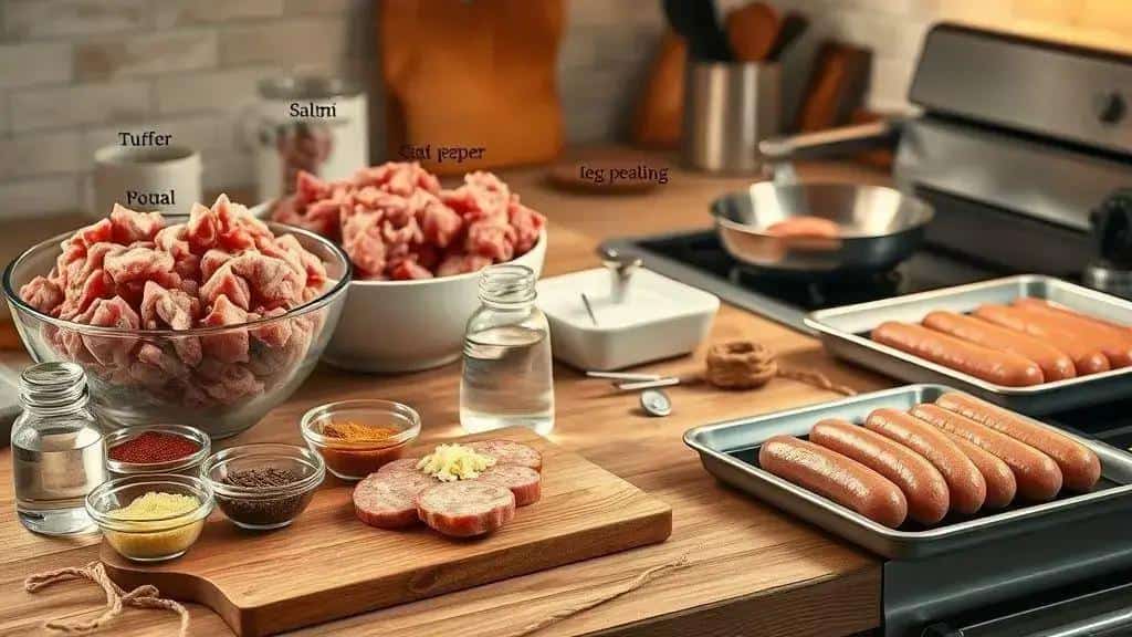 Como preparar a linguiça artesanal assada passo a passo Como preparar a linguiça artesanal assada passo a passo