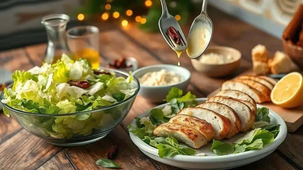 Como preparar a salada caesar especial passo a passo