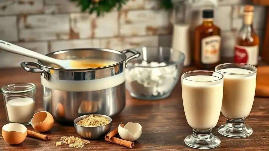 Como preparar Eggnog passo a passo