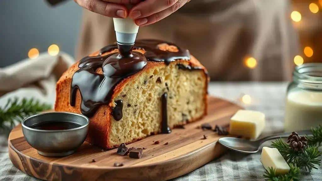 Como preparar o panetone recheado com creme de chocolate
