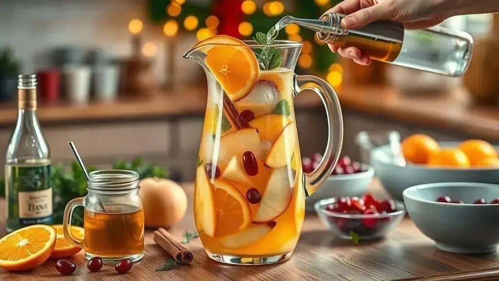 Como preparar o ponche natalino com frutas