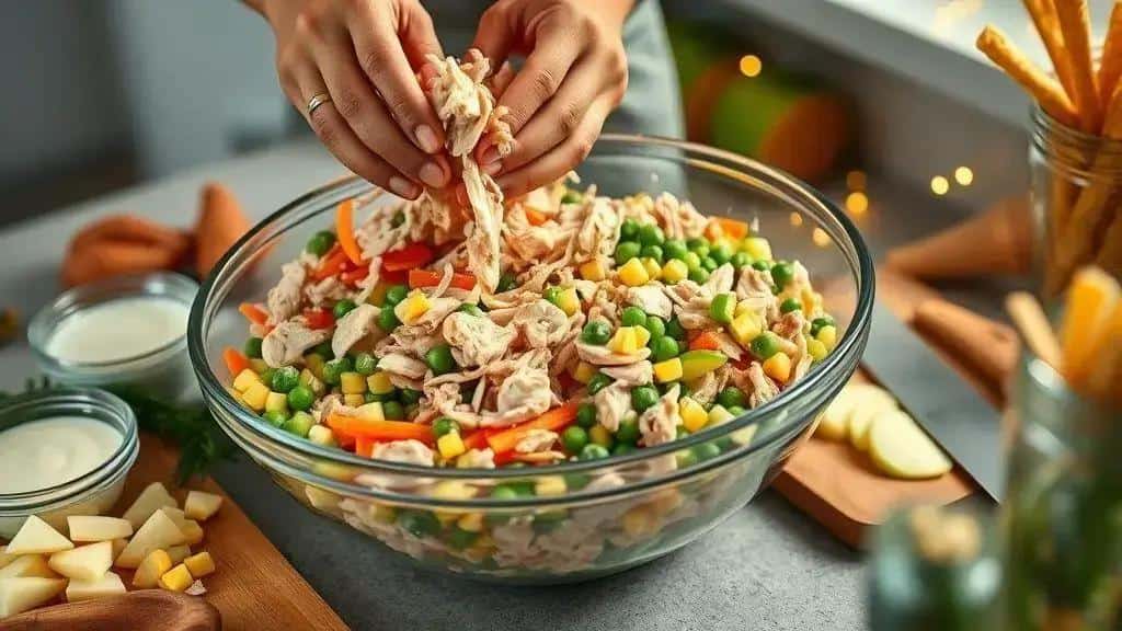Como preparar o salpicão de frango especial