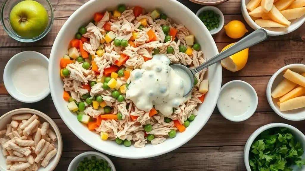Como preparar o salpicão de frango passo a passo Como preparar o salpicão de frango passo a passo