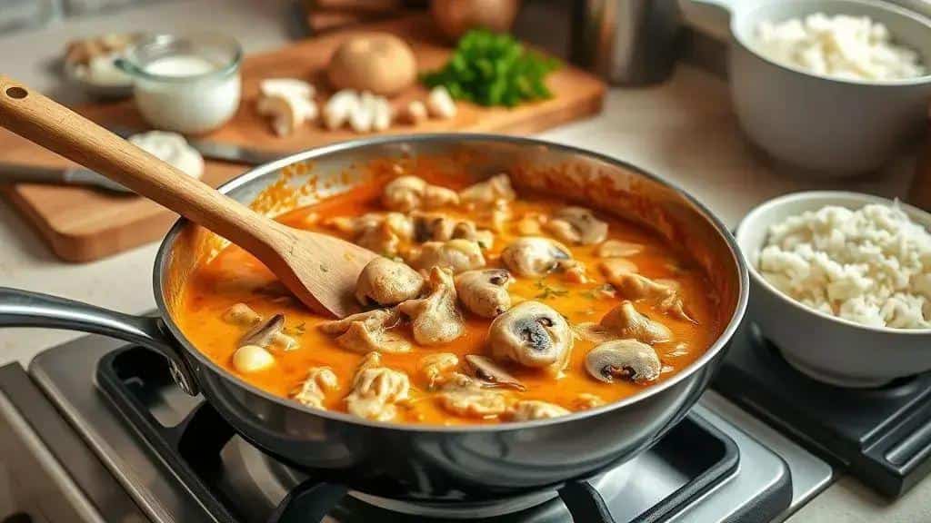 Como preparar o strogonoff vegano de proteína (passo a passo) Como preparar o strogonoff vegano de proteína (passo a passo)