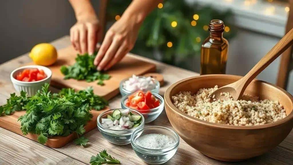 Como preparar o tabule refrescante passo a passo