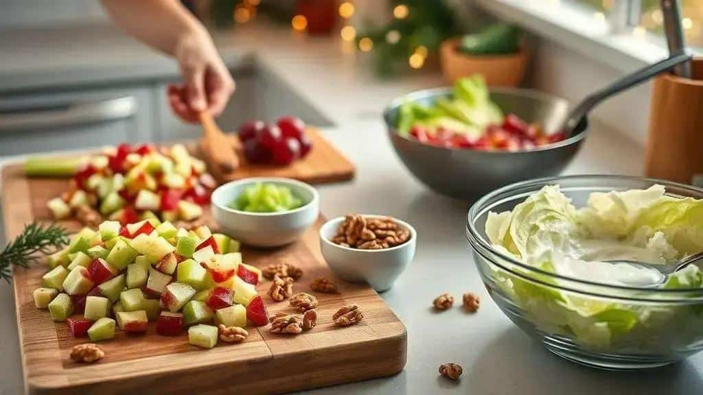 Como preparar Salada Waldorf de Natal passo a passo
