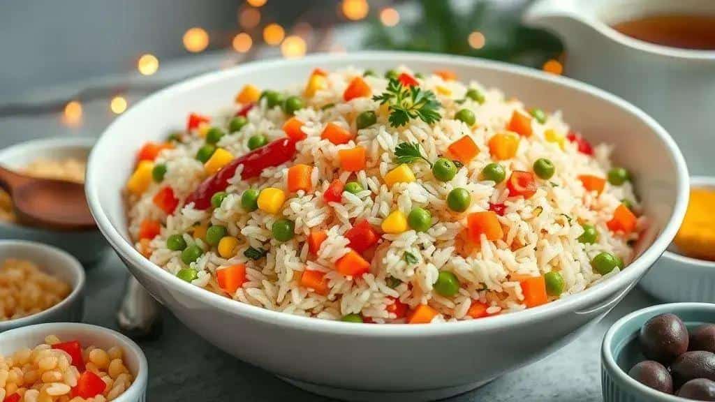 Dicas para deixar o arroz colorido e suculento