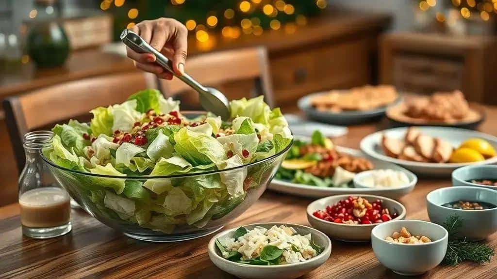 Dicas para montar a salada e servir na ceia