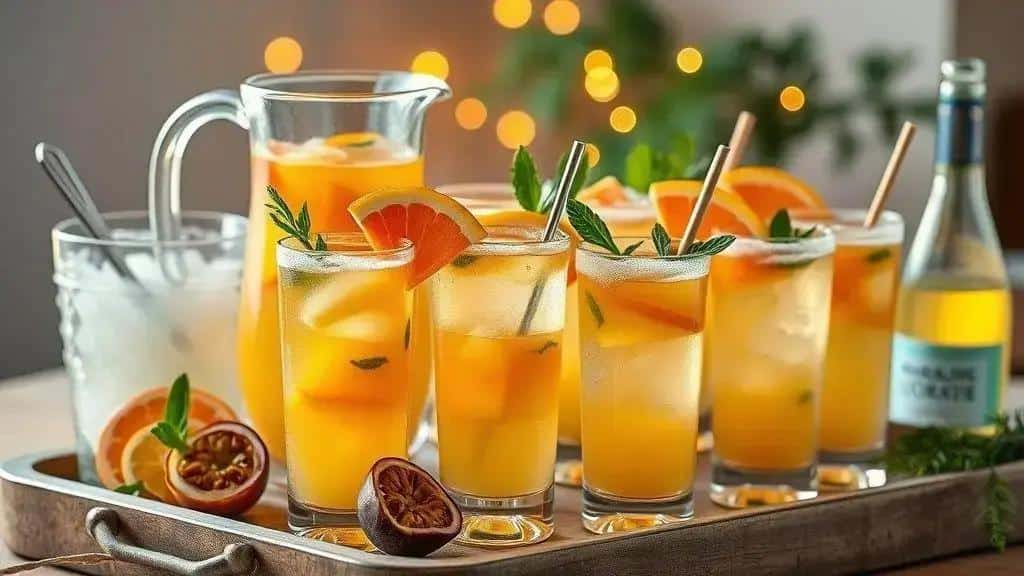 Dicas para servir e decorar o suco na ceia