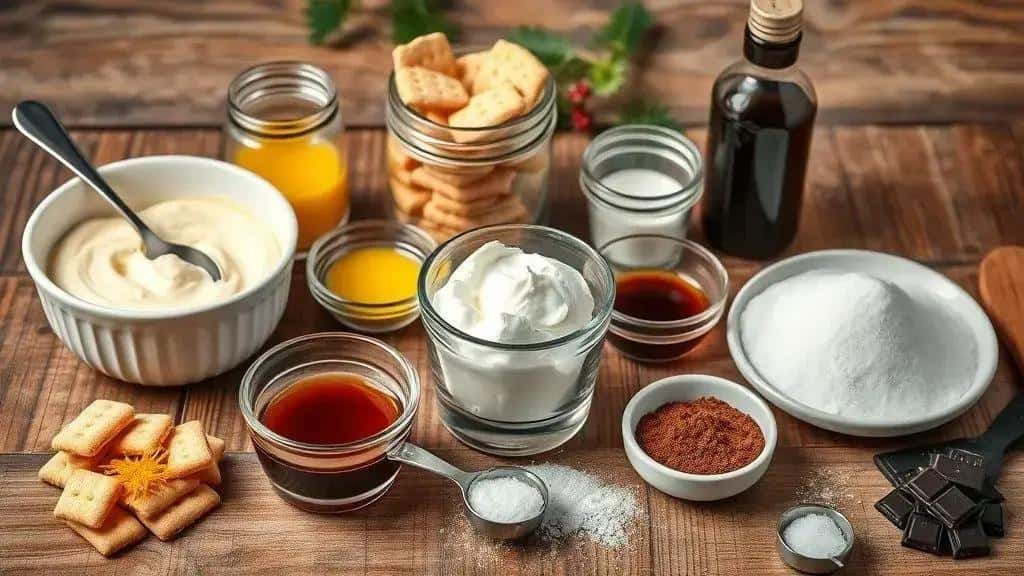 Ingredientes da receita de Tiramisu Ingredientes da receita de Tiramisu