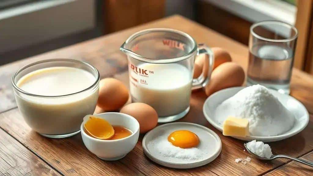 Ingredientes do pudim de leite condensado perfeito
