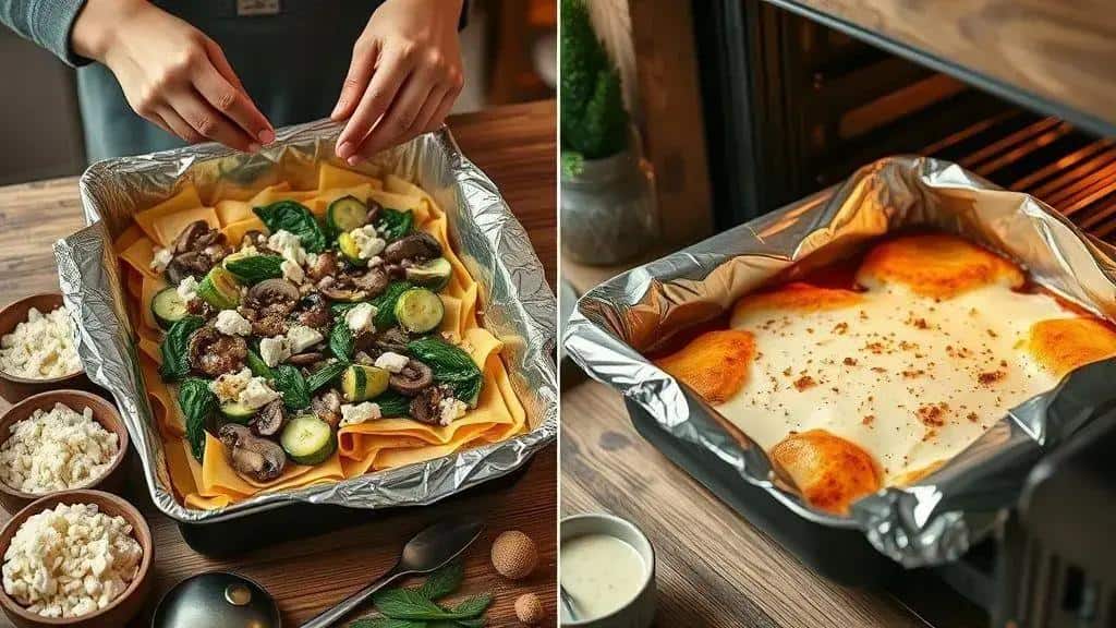 Montagem, dicas de gratin e tempo de forno Montagem, dicas de gratin e tempo de forno