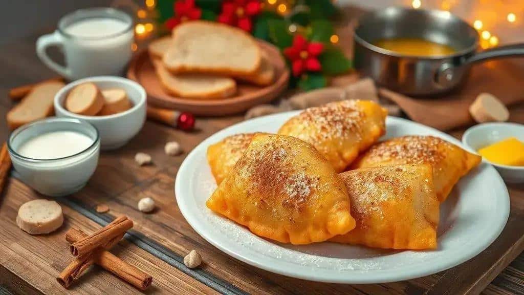 Rabanada de Natal Tradicional Frita