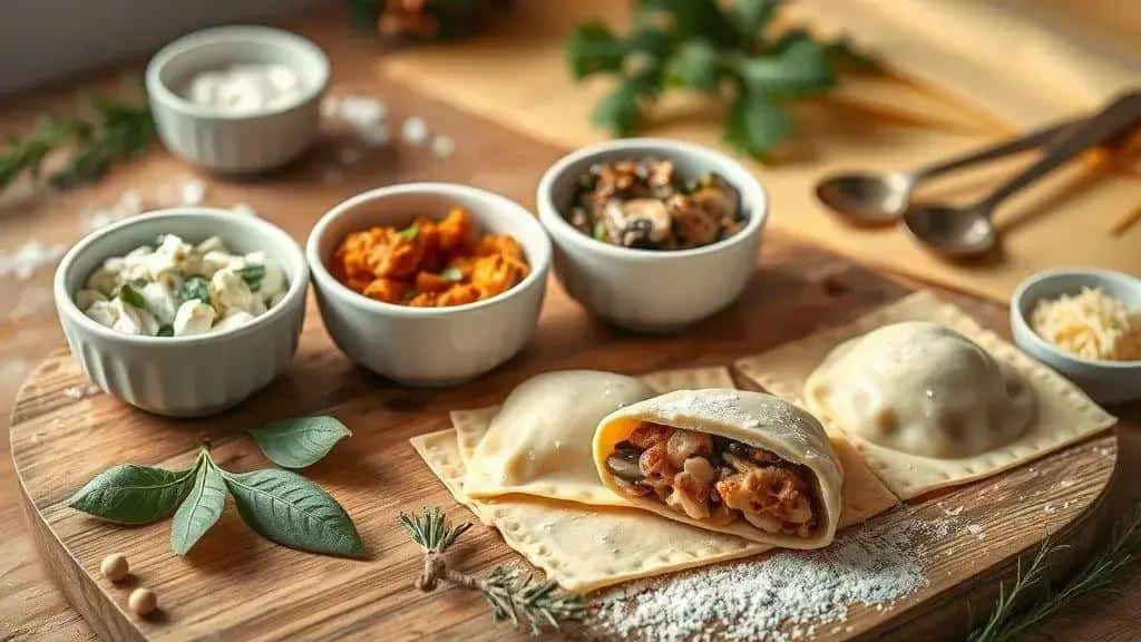 Recheios festivos e opções veganas