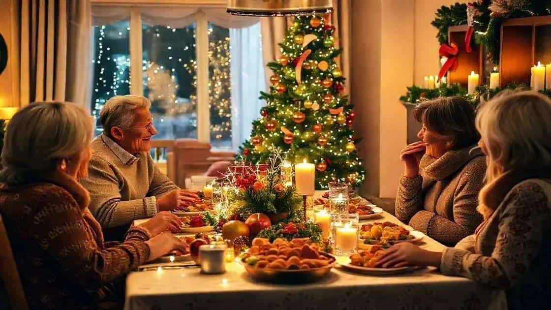 Votos de Natal para famílias unidas