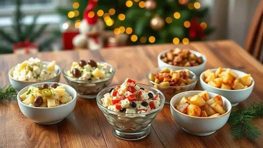 Variações da salada de batata simples para diferentes gostos