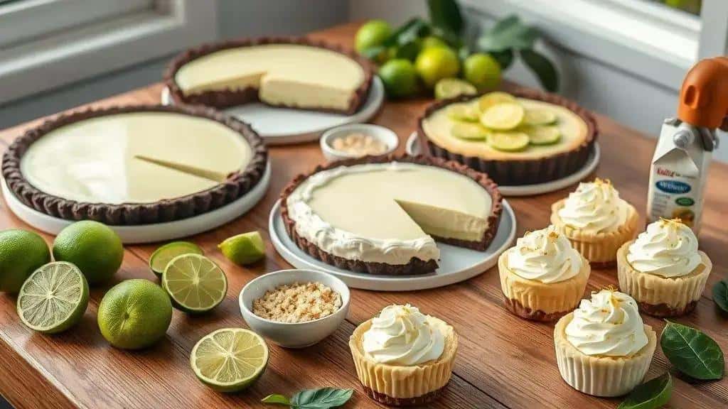 Variações da torta de limão gelada