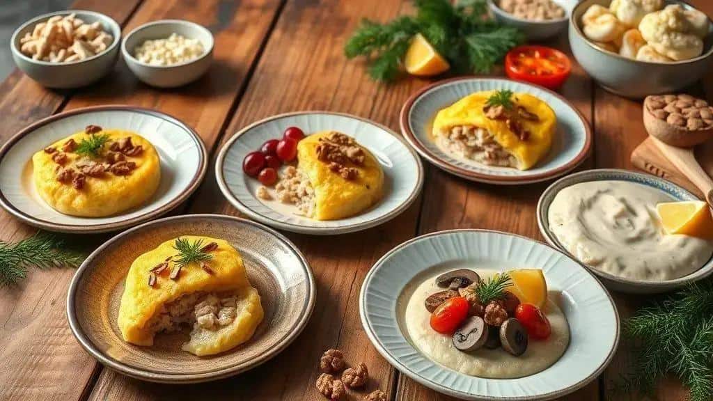 Variações do escondidinho de bacalhau de natal